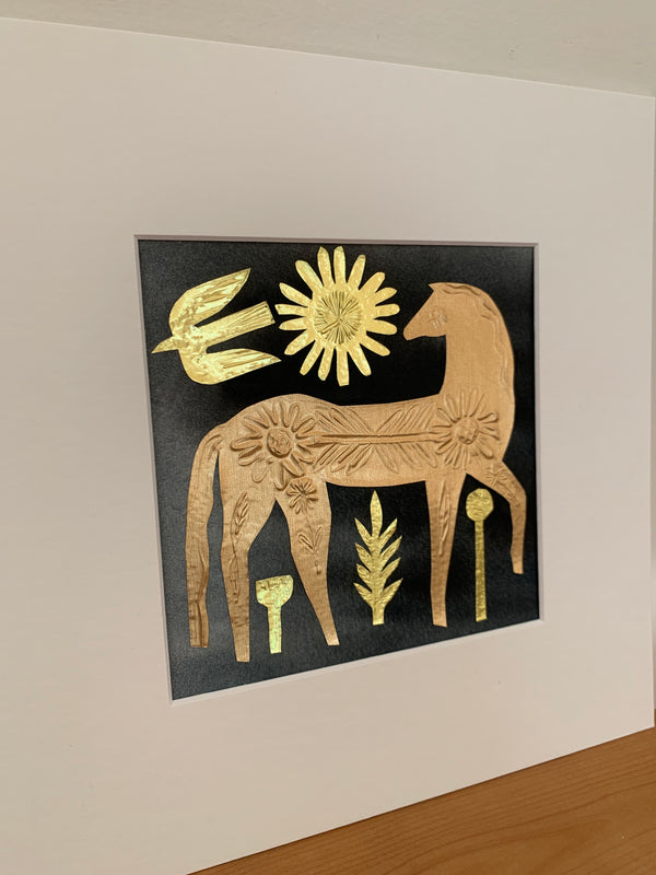 Gold Horse + Sun