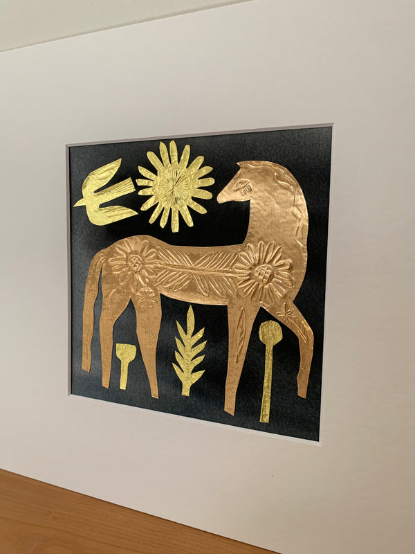 Gold Horse + Sun