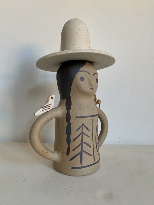 Buff & white Hat Protector