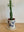 Small pinched planter pot white and cobalt