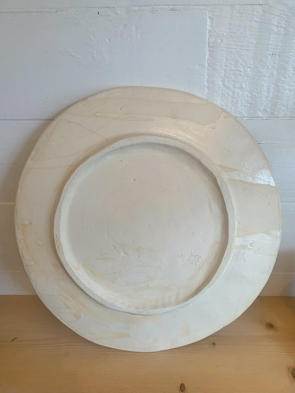 Large round serving dish