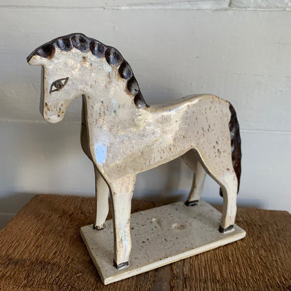 Speckled Brown and White horse