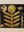 Gold Flower Black Wash Background