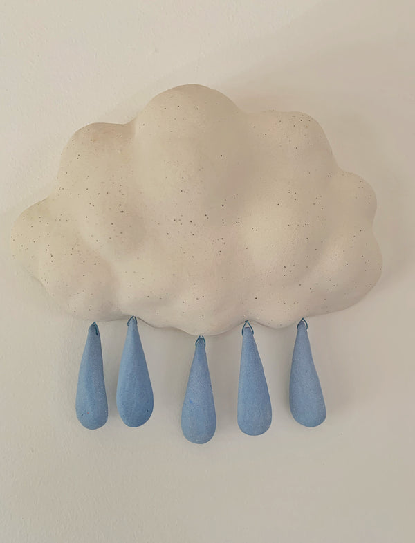 Rain Cloud wall hanging with all same sized drops