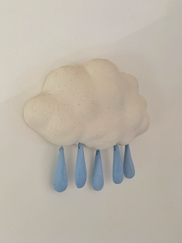 Rain Cloud wall hanging with all same sized drops