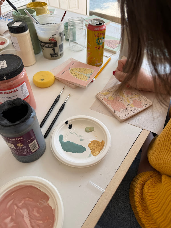 tile painting with court + heidi | sunday | sept 28th 1-2pm
